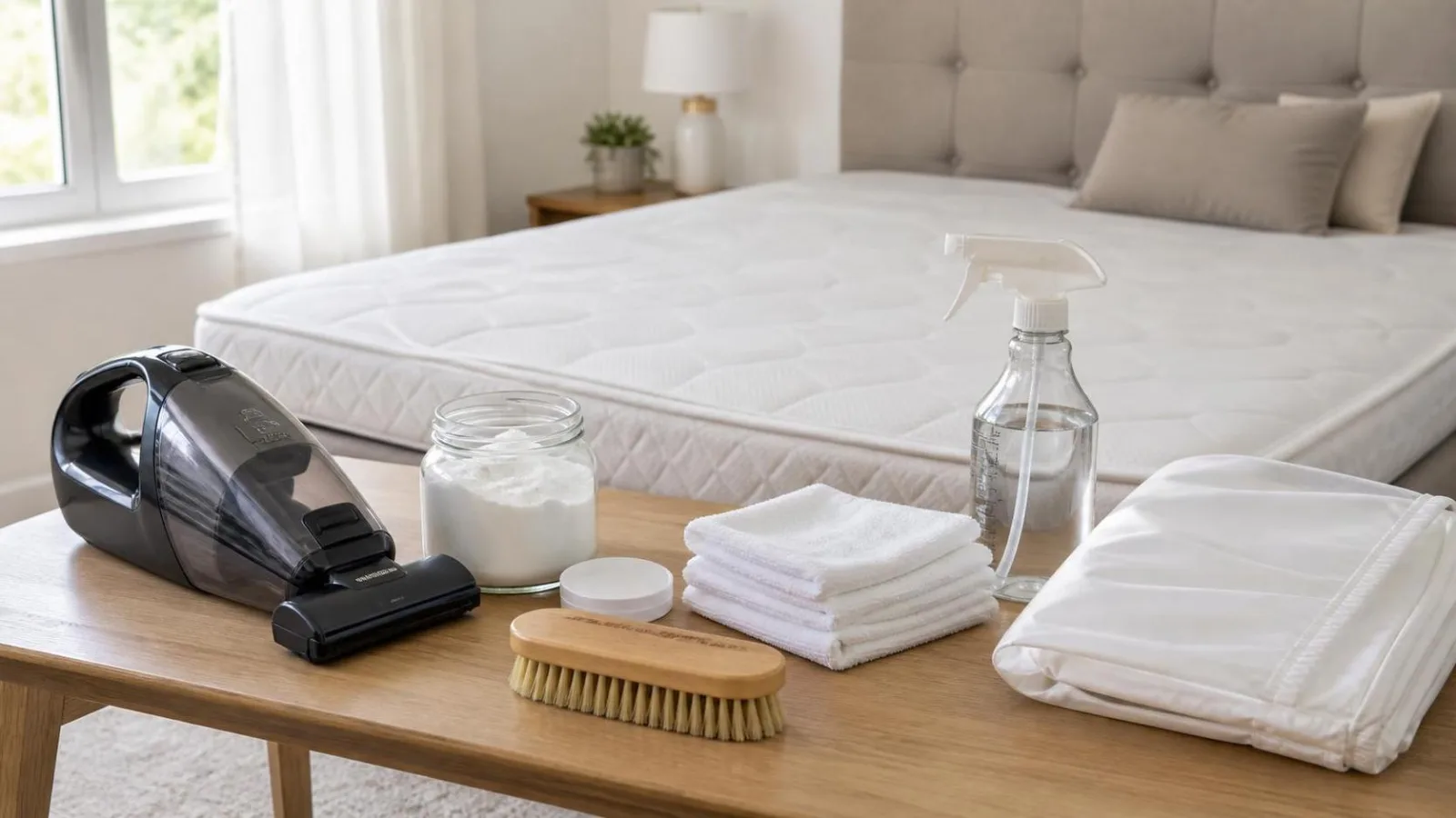 Materiales caseros para limpiar y refrescar un colchon sin empaparlo